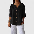 Women's Casual Blouse | Button Front Versatile-6