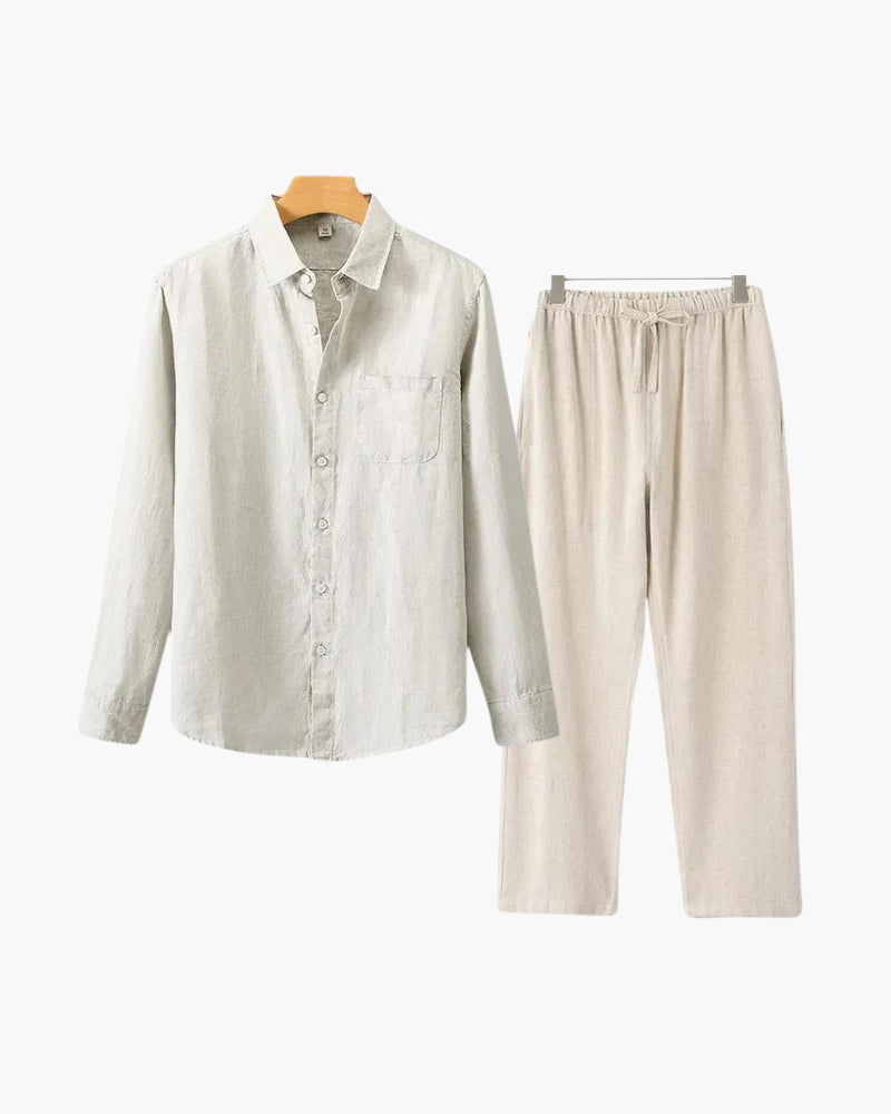 Men's Casual Button Shirt | Summer Wide Leg-8