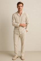 Men's Casual Shirt Trousers Set | Wide Leg-1