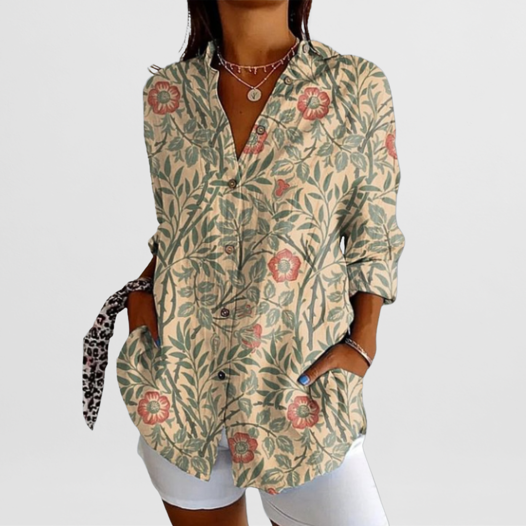 Women's Floral Casual Blouse | Summer Boho-4
