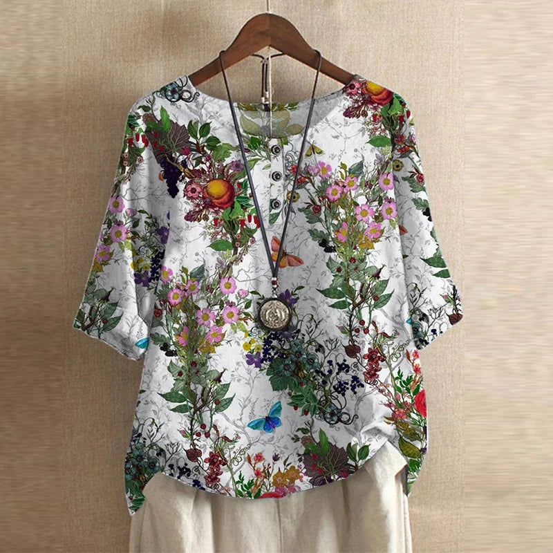 Women's Floral Blouse | Boho Summer-10
