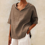 Women's Casual V-Neck Shirt | Summer-5