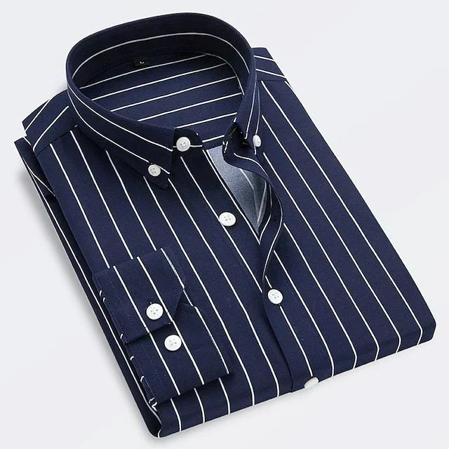 Men's Striped Summer Shirt | Casual Formal-7