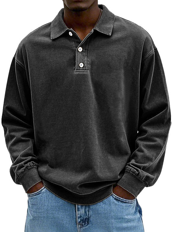 Men's Casual Polo Shirt | Long Sleeve-10