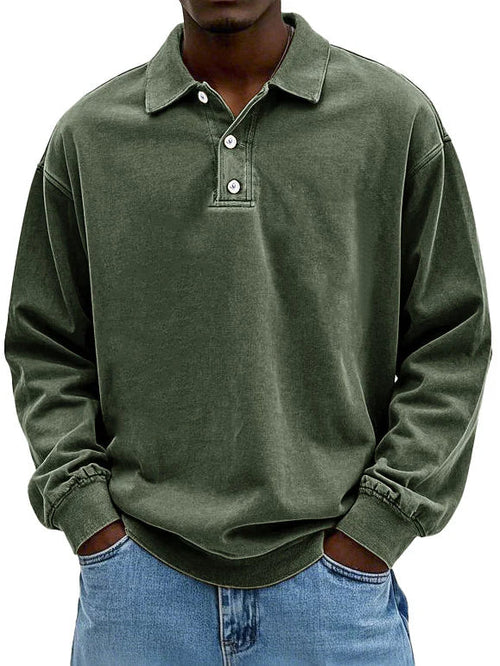 Men's Casual Polo Shirt | Long Sleeve-8