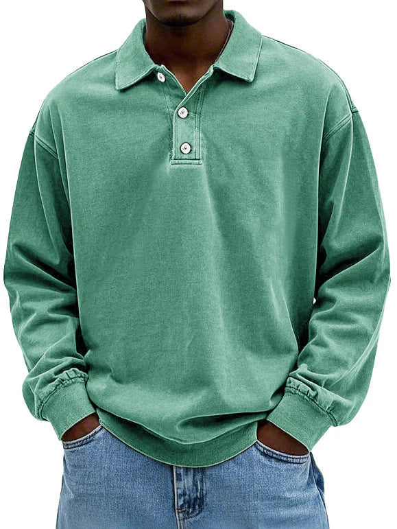 Men's Casual Polo Shirt | Long Sleeve-4
