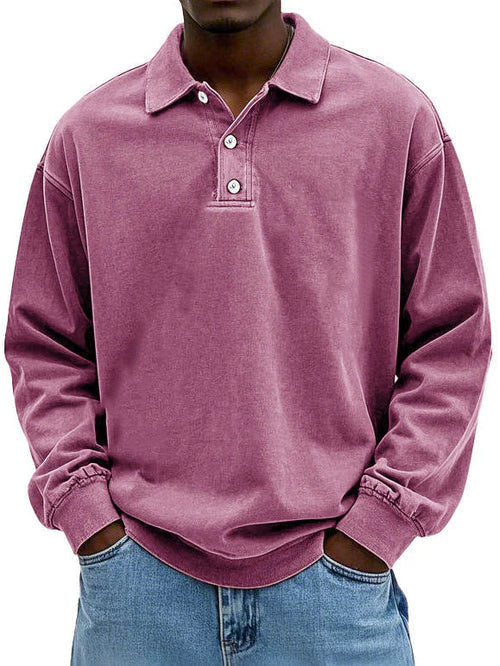 Men's Casual Polo Shirt | Long Sleeve-5