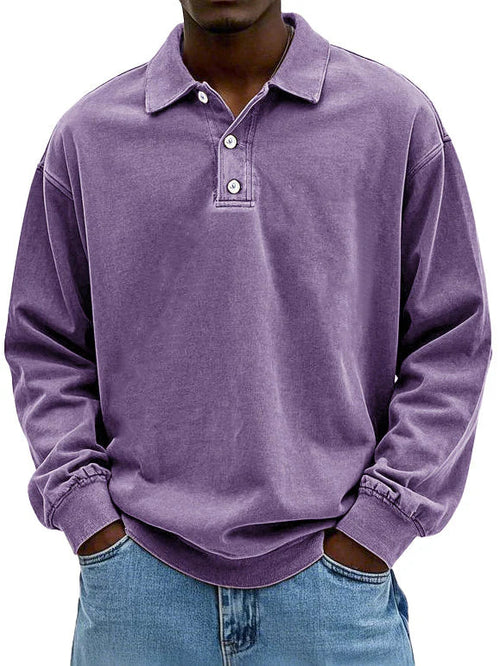 Men's Casual Polo Shirt | Long Sleeve-6