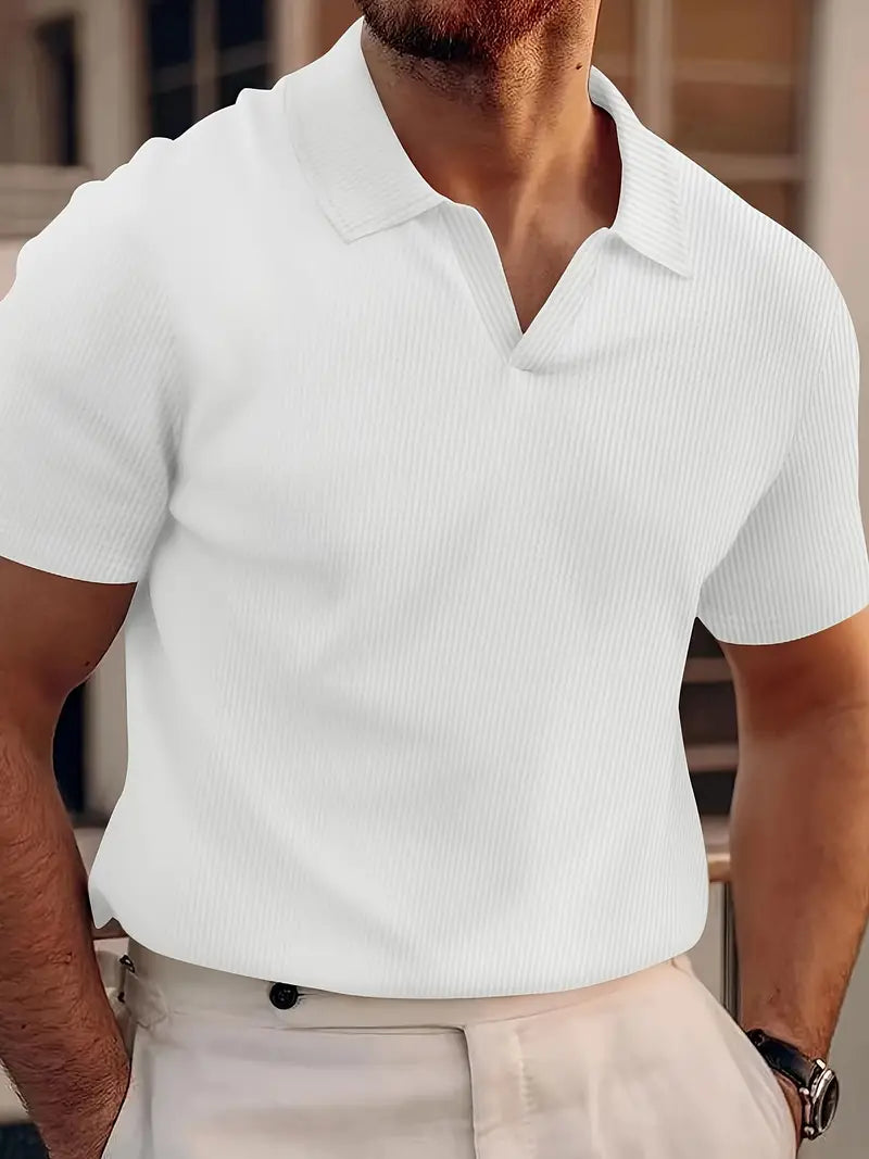 Men's Casual Short Sleeve Polo Shirt | Summer-5