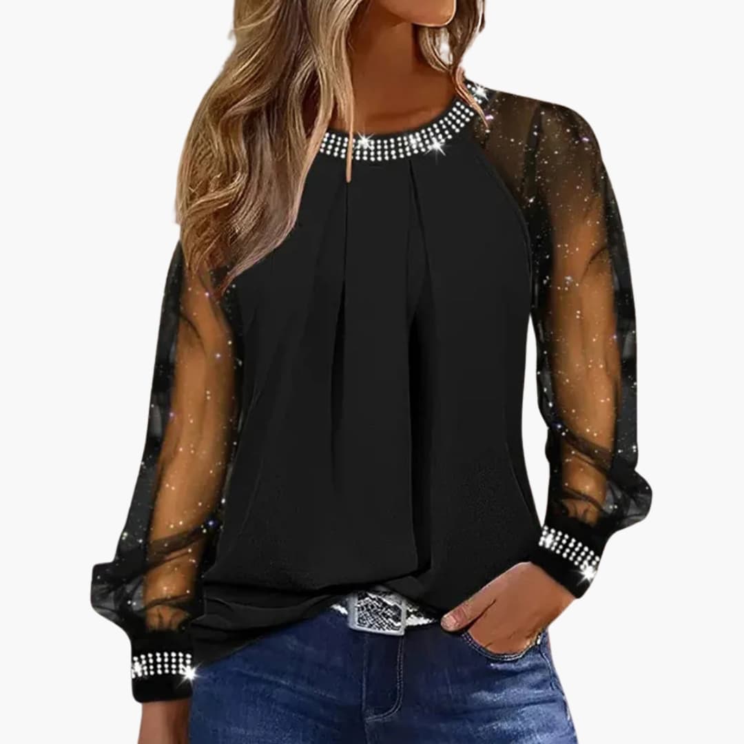 Women's Embellished Blouse | Evening Cocktail-1