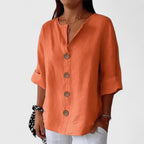 Women's Casual Blouse | Button Front Versatile-5