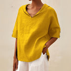 Women's Casual V-Neck Shirt | Summer-3