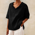 Women's Casual V-Neck Shirt | Summer-7