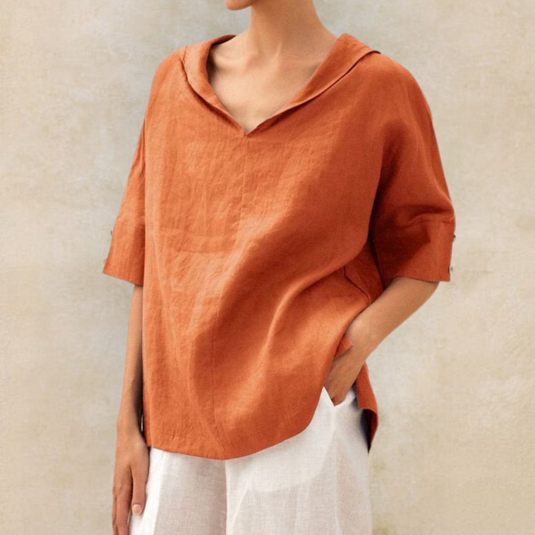 Women's Casual V-Neck Shirt | Summer-2