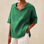 Women's Casual V-Neck Shirt | Summer-1