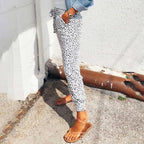 Women's Leopard Wide Leg Pants | Casual-3