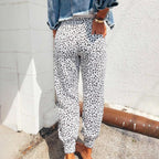 Women's Leopard Wide Leg Pants | Casual-2