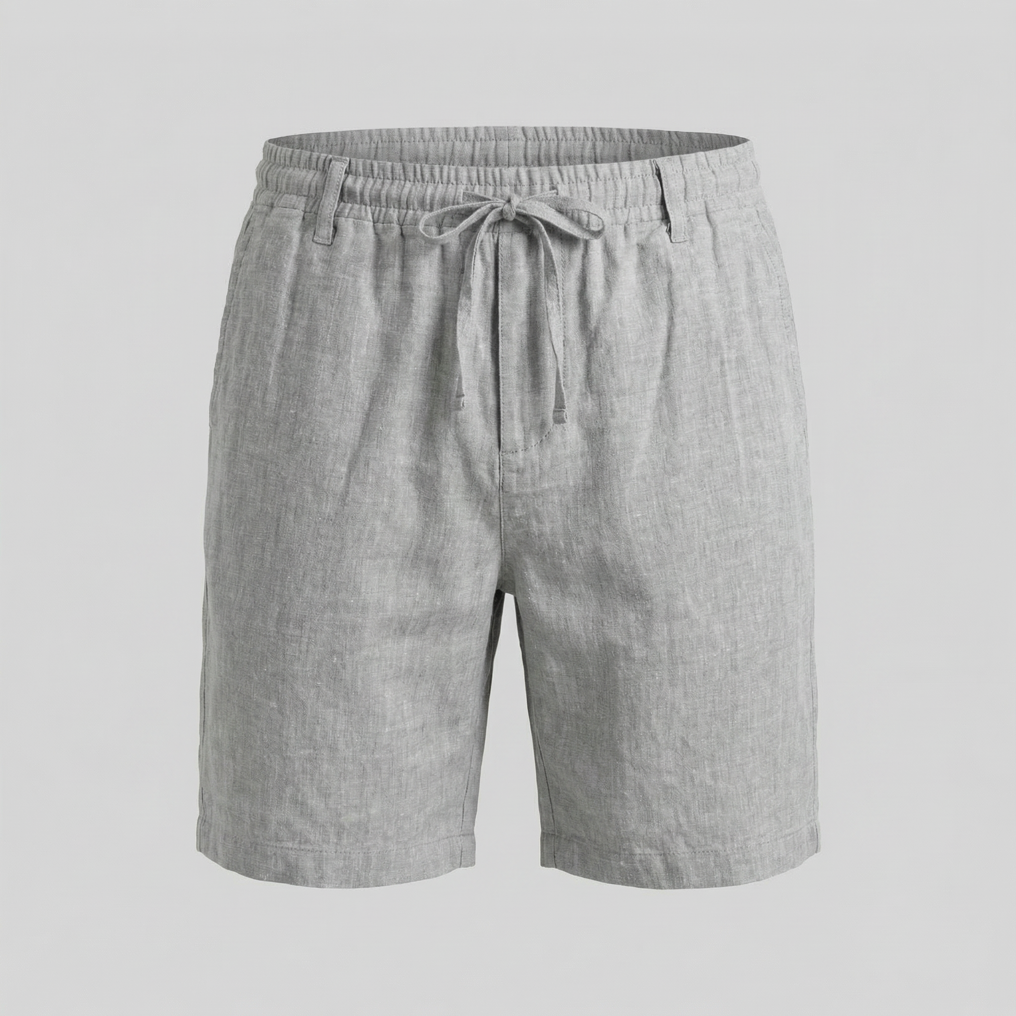 Men's drawstring straight summer shorts