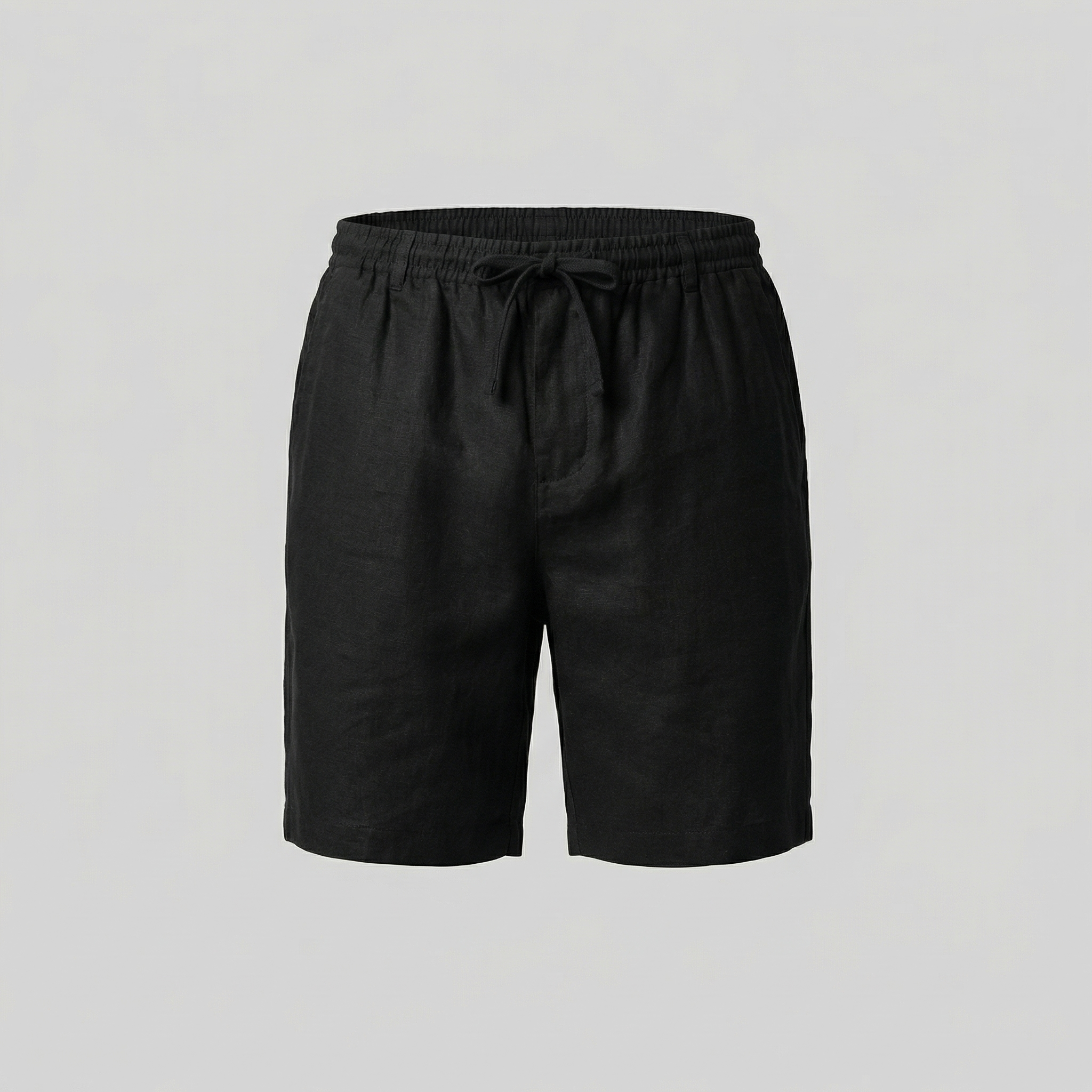Men's drawstring straight summer shorts