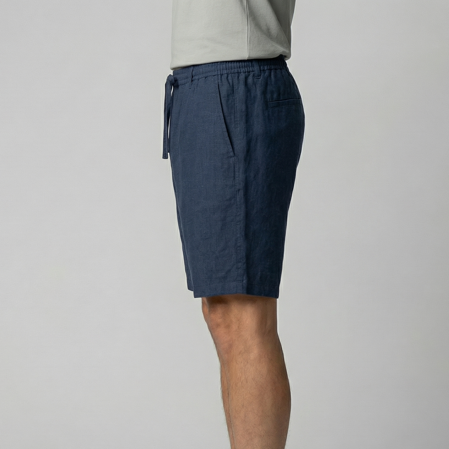 Men's drawstring straight summer shorts